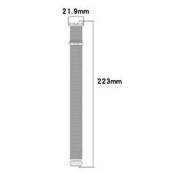 Μαγνητικό Λουράκι Milanese για Samsung Galaxy Fit 3 Magnetic Stainless Steel - Silver