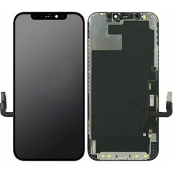 Soft Oled Οθόνη LCD και Digitizer Μηχανισμός Αφής για iPhone 12 / 12 Pro - Μαύρη