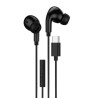 Hoco DM48 Rock In-ear Handsfree με Βύσμα USB-C 1.2m - Black