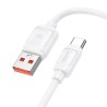 HOCO X115 100W 5A Καλώδιο Φόρτισης & Δεδομένων Usb-A σε Type-C 1m – White
