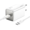 Φορτιστής HOCO N48 PD65W με Θύρα Type-C & Καλώδιο 1m Type-C σε Type-C - White