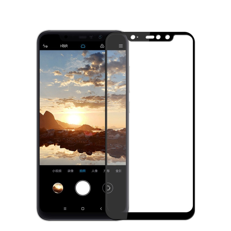 Full Screen Tempered Glass 5D για Xiaomi Redmi Note 6 Pro Μάυρο