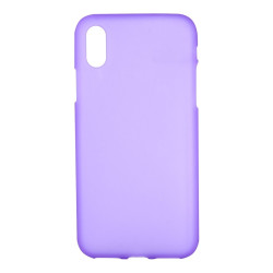 Solid Color Θήκη Σιλικόνης TPU για iPhone XS Max - Μωβ