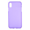Solid Color Θήκη Σιλικόνης TPU για iPhone XS Max - Μωβ