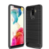 Brushed Texture Θήκη Σιλικόνης TPU για Xiaomi POCO F1 - Μαύρη