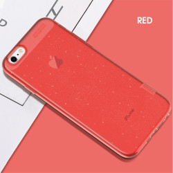 X-LEVEL Θήκη Σιλικόνης Glitter Powder για iPhone 6 Plus / 6s Plus   - Κόκκινη