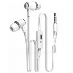 Langston JM-21 Ακουστικά Handfree με Μικρόφωνο - Λευκό