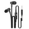 Langston JM-21 Ακουστικά Handfree με Μικρόφωνο - Μαύρο