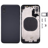 Back Housing με Sim Tray και Εξωτερικά Κουμπιά για iPhone X - Μαύρο