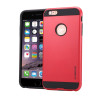 Θήκη Σιλικόνης TPU Brushed Texture PC για iPhone 6 Plus / 6s Plus – Κόκκινο