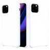 Θήκη Solid Color Liquid Silicone για iPhone 11 Pro Max – Λευκό