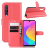 Litchi Texture Θήκη Πορτοφόλι για Xiaomi Mi A3 – Κόκκινο