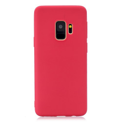 Θήκη Σιλικόνης Frosted Solid Color για Galaxy S9 Plus – Κόκκινο