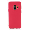 Θήκη Σιλικόνης Frosted Solid Color για Galaxy S9 Plus – Κόκκινο