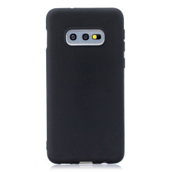 Θήκη Σιλικόνης Frosted Solid Color TPU για Galaxy S10e – Μαύρο