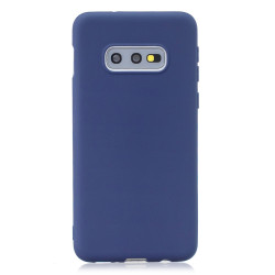Θήκη Σιλικόνης Frosted Solid Color TPU για Galaxy S10e – Μπλε