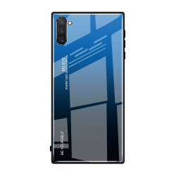Θήκη Gradient Color Glass για Galaxy Note10 – Σκούρο Μπλε