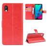 Retro Crazy Horse Texture Θήκη Πορτοφόλι για Huawei Y5 (2019) – Κόκκινο