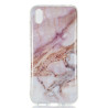 Coloured Drawing Pattern Θήκη Σιλικόνης TPU για Huawei Y5 2019 - Classic Pink Marble