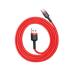 BASEUS CAFULE Καλώδιο Φόρτισης TYPE C to USB 3A , 1m - Κόκκινο