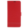 Θήκη Πορτοφόλι Litchi Texture με Βάση Στήριξης για Samsung Galaxy S9 Plus SM-G965 - Κόκκινο