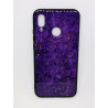 Θήκη Σιλικόνης με Σκληρή Πλάτη Marble για Huawei P20 Lite - Μώβ