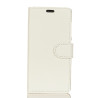 Litchi Skin Θήκη Πορτοφόλι με Βάση Στήριξης για Xiaomi Mi A1 / 5X - Λευκό