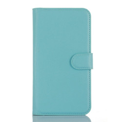 Litchi Wallet Θήκη Book για Samsung Galaxy A3 (2016) SM-A310F - Γαλάζιο