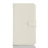 Litchi Wallet Θήκη Book για Samsung Galaxy A3 (2016) SM-A310F - Λευκό