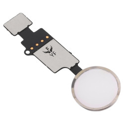 Κεντρικό Πλήκτρο Home Button Flex για iPhone 7 / 7 Plus / 8 / 8 Plus Λευκό / Ασημί