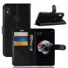 Litchi Skin Θήκη Book για Xiaomi Redmi Note 5 - Μαύρο