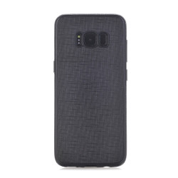 Θήκη Σιλικόνης Cloth Texture για Samsung Galaxy S8 Plus G955 - Μαύρο