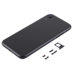 Πίσω Καπάκι με Πλαίσιο Back Housing Cover με SIM Tray & Κουμπιά για iPhone XR – Μαύρο