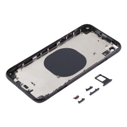 Πίσω Καπάκι με Πλαίσιο Back Housing Cover με SIM Tray & Κουμπιά για iPhone XR – Μαύρο
