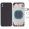 Πίσω Καπάκι με Πλαίσιο Back Housing Cover με SIM Tray & Κουμπιά για iPhone XS – Μαύρο
