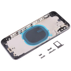 Πίσω Καπάκι με Πλαίσιο Back Housing Cover με SIM Tray & Κουμπιά για iPhone XS – Μαύρο