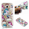 Θήκη Σιλικόνης Pattern Printing TPU για Samsung Galaxy A3 (2017) - Cloud and Unicorn