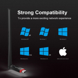Κεραία Tenda U6 Portable 300Mbps Wireless USB WiFi Adapter 6dBi External Antenna