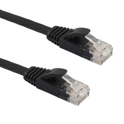 Καλώδιο Δικτύου LAN Ethernet Flat 10m CAT6 - Μαύρο