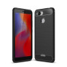 Carbon Fiber Θήκη Σιλικόνης TPU για Xiaomi Redmi 6 - Μαύρη