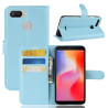 Litchi Θήκη Book για Xiaomi Redmi 6 (Dual Camera: 12MP+5MP) - Baby Blue