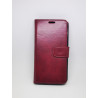 Θήκη Πορτοφόλι Leather για Huawei P40 Lite E – Μπορντό