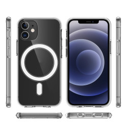 Magsafe Case Ring Θήκη TPU Shockproof για iPhone 12 / 12 Pro – Διάφανη