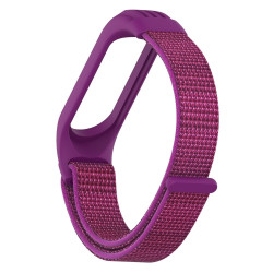 Nylon Woven Texture Λουράκι για Xiaomi Mi Band 3 / 4 / 5 / 6 - Dragon Fruit