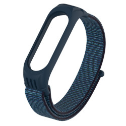 Nylon Woven Texture Λουράκι για Xiaomi Mi Band 3 / 4 / 5 / 6 - Deep Fog Gray