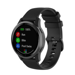 Λουράκι Σιλικόνης 22mm για Huawei Watch GT / GT2 / GT2e 46mm – Μαύρο