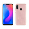 Θήκη σιλικόνης Carbon Fiber Texture TPU για Xiaomi Mi A2 Lite / Redmi 6 Pro - Rose Gold