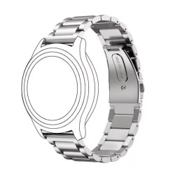 Μεταλλικό Λουράκι 22mm για Huawei Watch GT2 / GT2e / GT2 Pro / GT / Amazfit GTR 2 – Ασημί