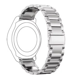 Μεταλλικό Λουράκι 22mm για Huawei Watch GT2 / GT2e / GT2 Pro / GT / Amazfit GTR 2 – Ασημί