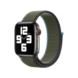 Λουράκι Υφασμάτινο Loop Type Sport για Apple Watch Series 38 / 40 / 41mm – Dark Olive Green